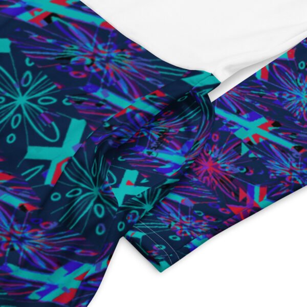 All-over print long sleeve midi dress